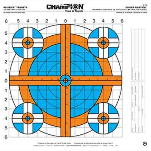 Champion Traps and Targets Re-Stick 100 Yard Rifle Sight In 16"x16" 25 Pack